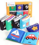 6-Book Set–Soft Sensory Cloth Books for Babies