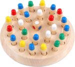 Wooden Color Memory Chess Game