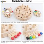 Wooden Color Memory Chess Game - Image 2