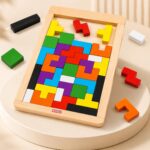 Wooden Russian Blocks Puzzles